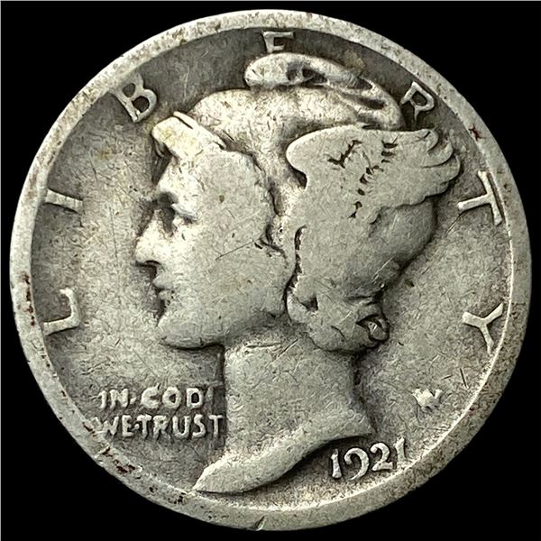 1921-S Silver Mercury Dime NICELY CIRCULATED