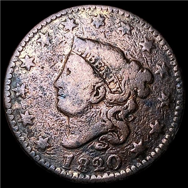 1820 Coronet Head Large Cent NICELY   CIRCULATED