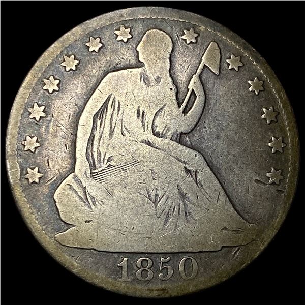 1850-O Seated Liberty Half Dollar CLOSELY  UNCIRCULATED