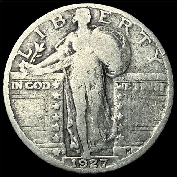 1927-S Silver Standing Liberty Quarter NICELY   CIRCULATED
