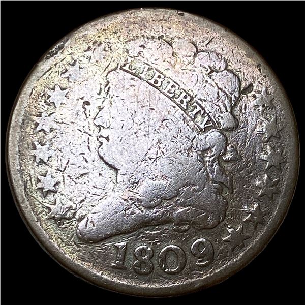 1809 Classic Head Half Cent NICELY CIRCULATED
