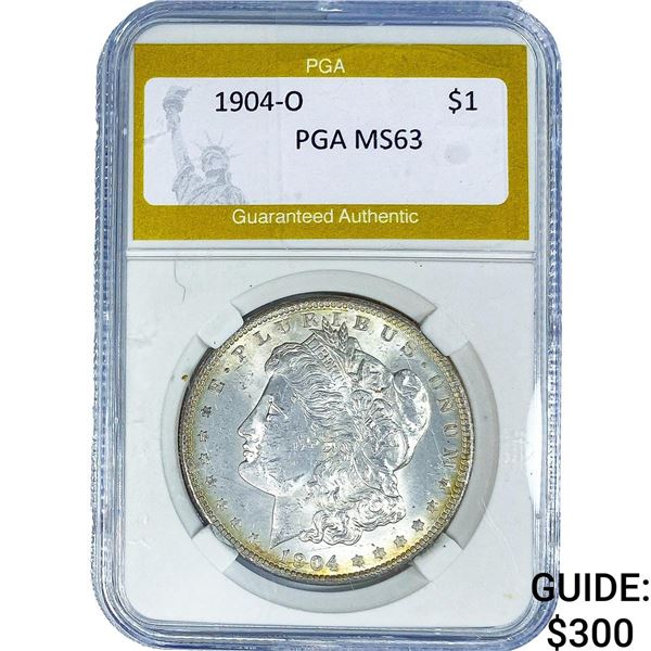 1904-O Morgan Silver Dollar PGA MS63