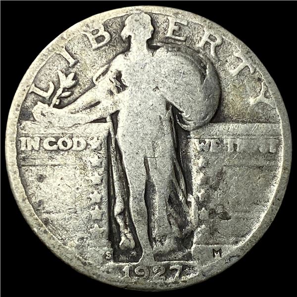 1927-S Silver Standing Liberty Quarter NICELY   CIRCULATED