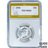 Image 1 : 1936 Washington Silver Quarter PGA MS66