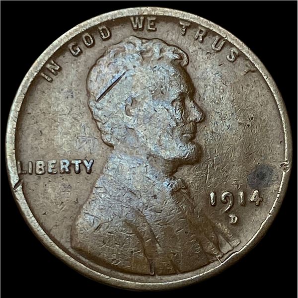 1914-D Lincoln Wheat Cent LIGHTLY CIRCULATED