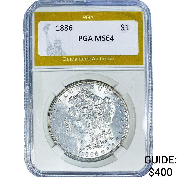 1886 Morgan Silver Dollar PGA MS64