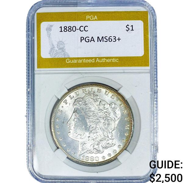 1880-CC Morgan Silver Dollar PGA MS63+