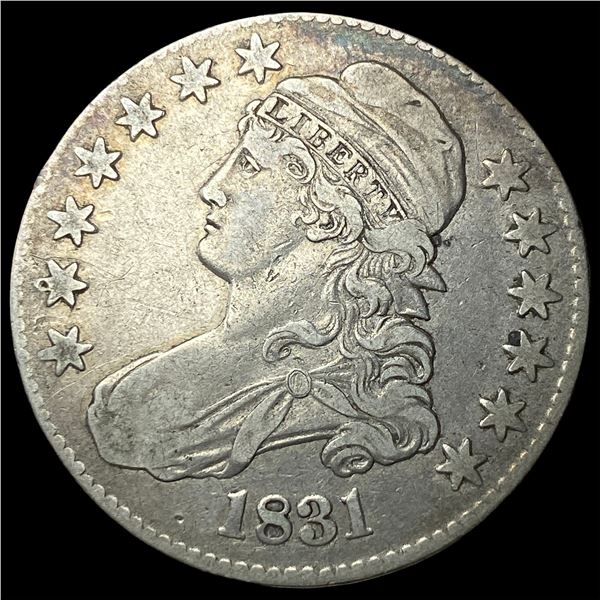 1831 Capped Bust Half Dollar NEARLY  UNCIRCULATED