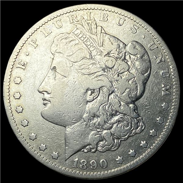 1890-CC Silver Morgan Dollar NEARLY  UNCIRCULATED