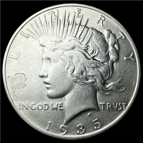 1935-S Silver Peace Dollar CLOSELY  UNCIRCULATED