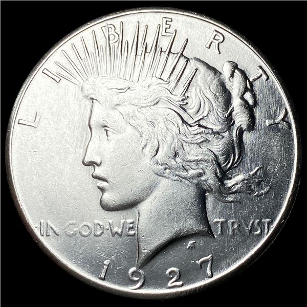 1927-S Silver Peace Dollar NEARLY  UNCIRCULATED