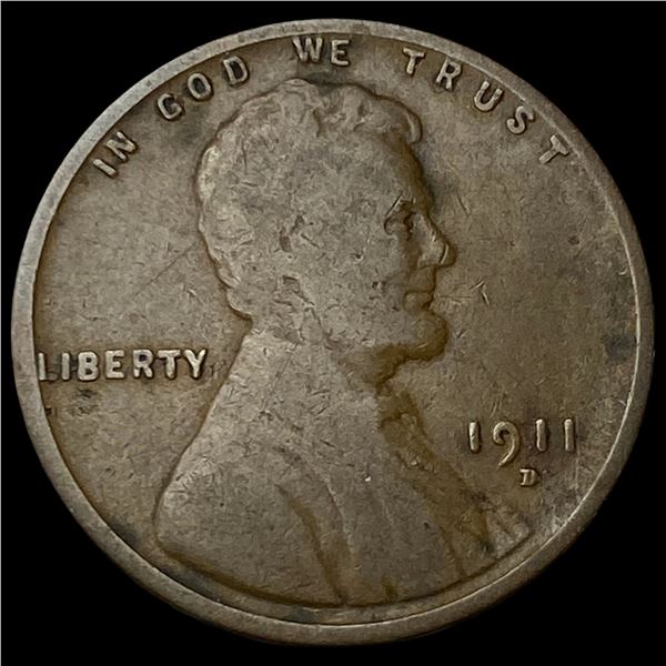 1911-D Lincoln Wheat Cent LIGHTLY CIRCULATED