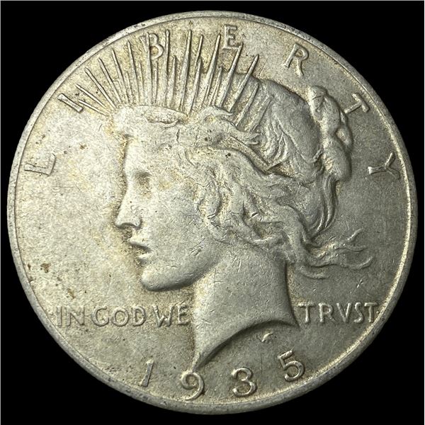 1935-S Silver Peace Dollar NEARLY  UNCIRCULATED