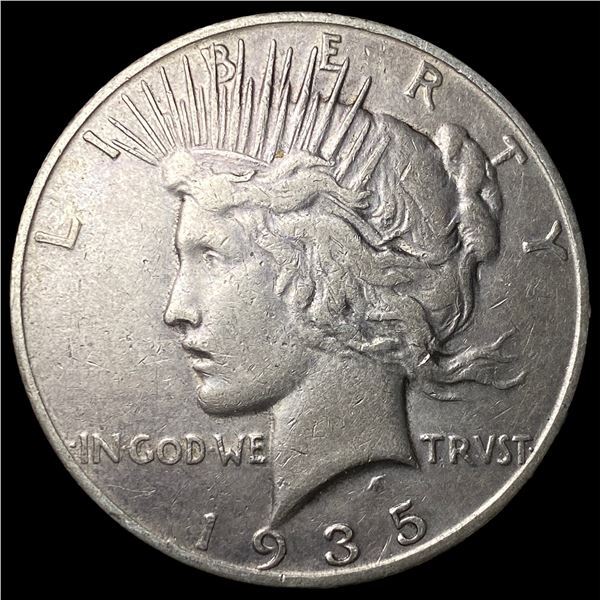 1935-S Silver Peace Dollar NEARLY  UNCIRCULATED