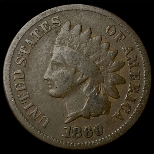 1869 Indian Head Cent LIGHTLY CIRCULATED