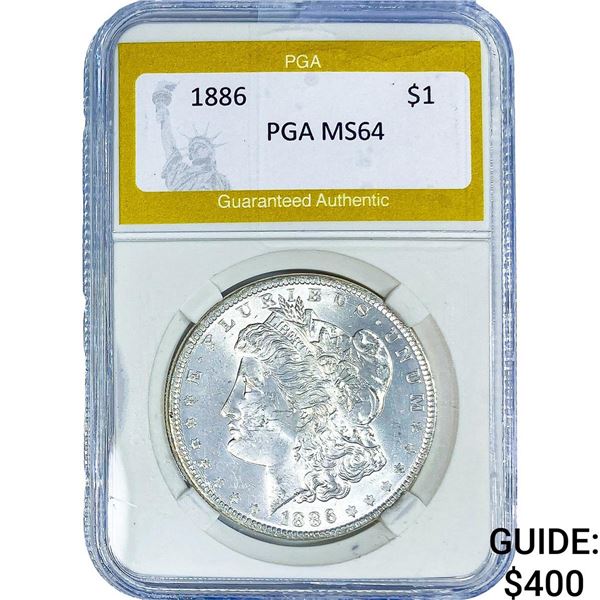1886 Morgan Silver Dollar PGA MS64