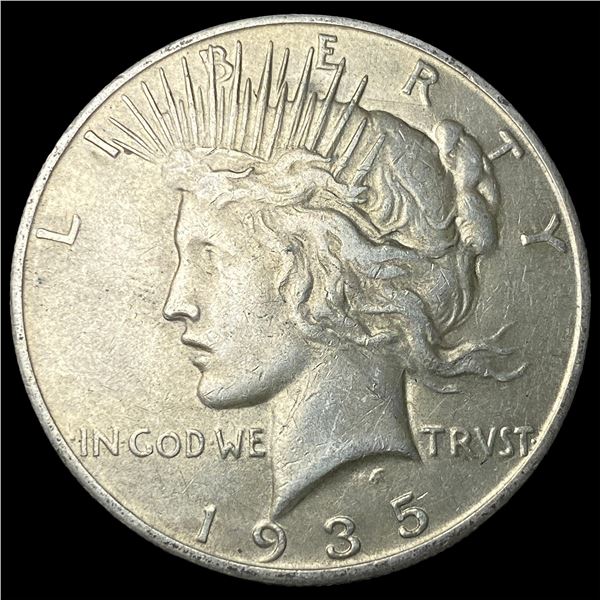 1935-S Silver Peace Dollar NEARLY  UNCIRCULATED