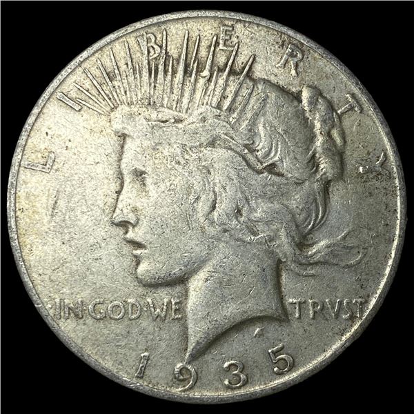 1935-S Silver Peace Dollar NEARLY  UNCIRCULATED
