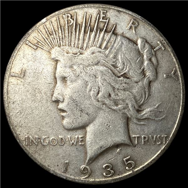 1935-S Silver Peace Dollar NEARLY  UNCIRCULATED