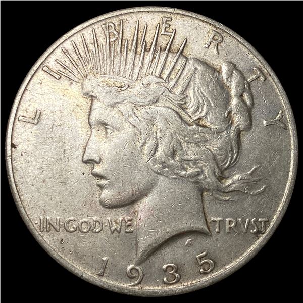 1935-S Silver Peace Dollar NEARLY  UNCIRCULATED