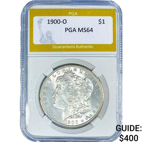 1900-O Morgan Silver Dollar PGA MS64