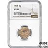 Image 1 : 1868 Shield Nickel NGC MS66