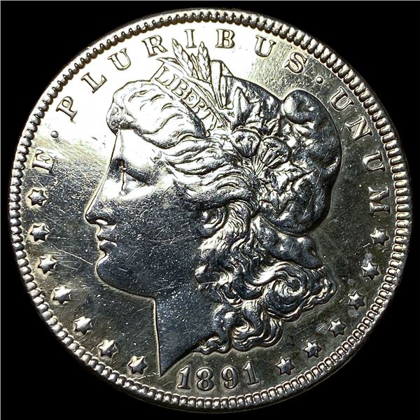 1891-CC Silver Morgan Dollar HIGH GRADE