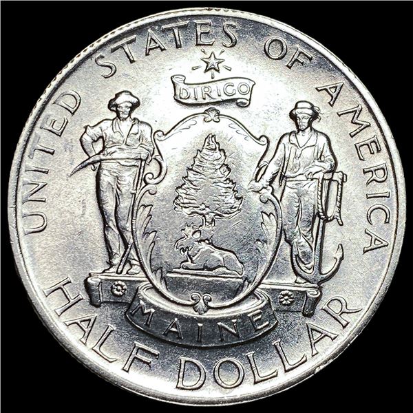 1920 Silver Maine Half Dollar CHOICE BU