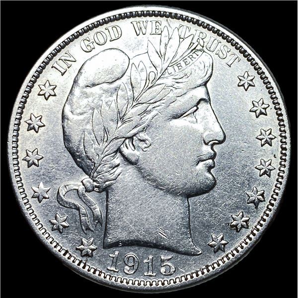 1915-D Silver Barber Half Dollar CHOICE AU