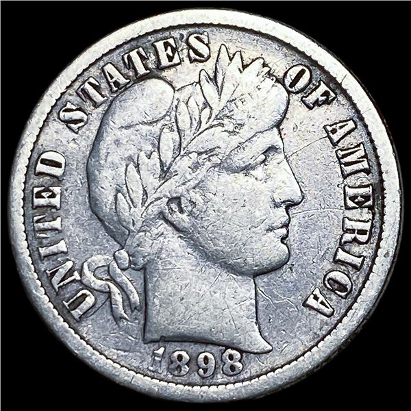 1898-O Silver Barber Dime NEARLY UNCIRCULATED
