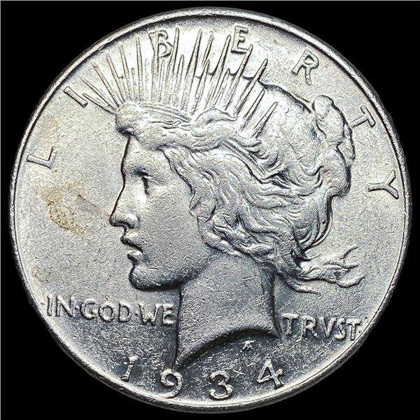 1934 Peace Silver Dollar CLOSELY UNCIRCULATED