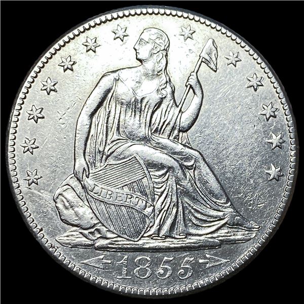 1855-O Arrows Silver Half Dollar CLOSELY  UNCIRCULATED