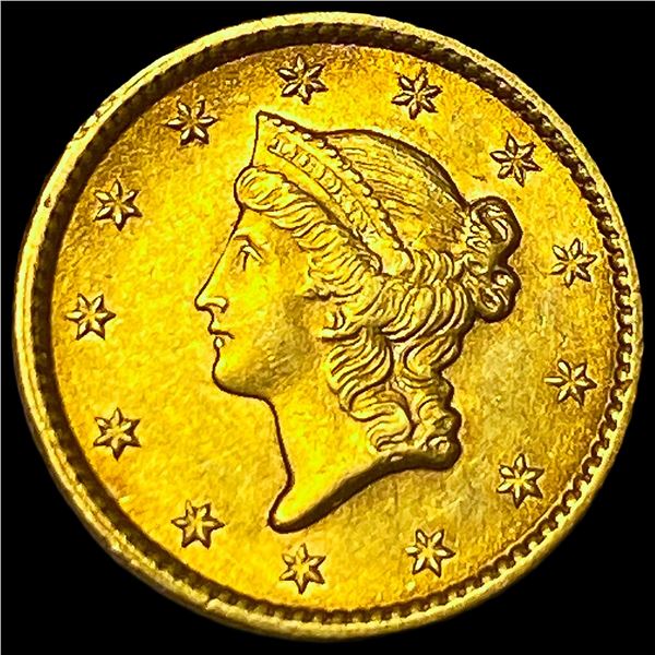 1853 Gold $1 Liberty Head Type 1 UNCIRCULATED