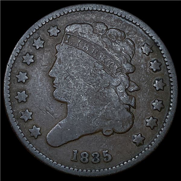 1835 Classic Head Half Cent NEARLY  UNCIRCULATED