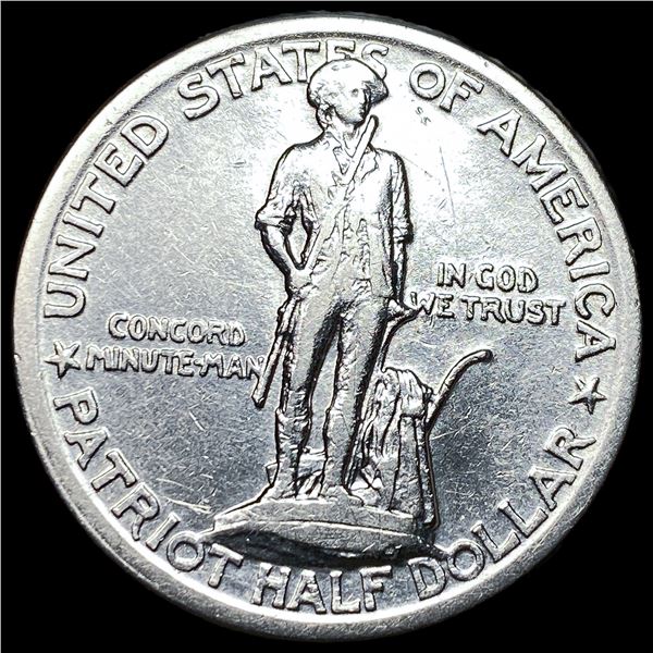 1925 Silver Lexington-Concord Half Dollar  CLOSELY UNCIRCULATED