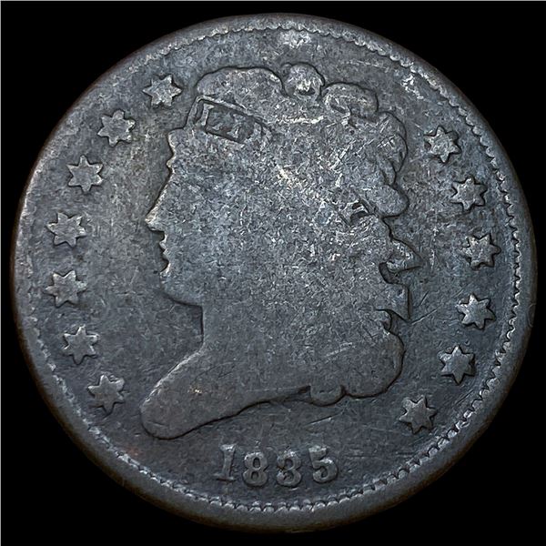 1835 Classic Head Half Cent NEARLY  UNCIRCULATED