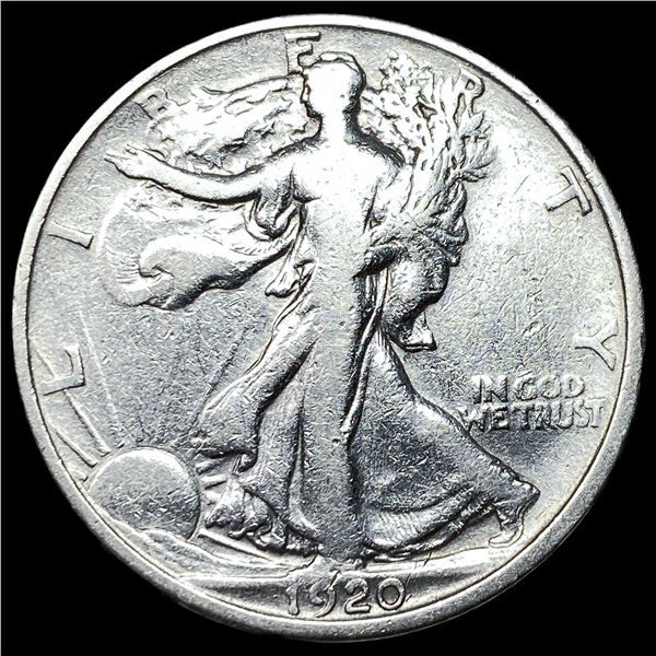 1920-S Silver Walking Liberty Half Dollar  CLOSELY UNCIRCULATED
