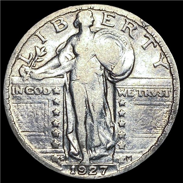 1927-S Silver Standing Liberty Quarter NEARLY  UNCIRCULATED
