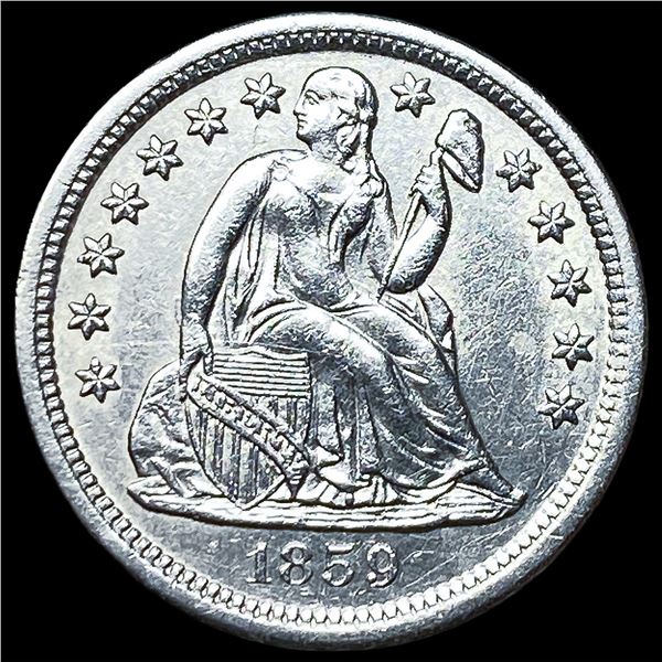 1859-O Silver Seated Liberty Dime CLOSELY  UNCIRCULATED