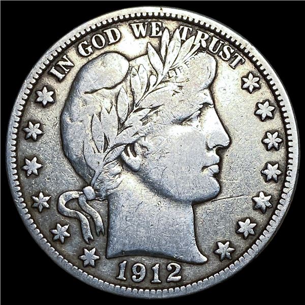 1912-D Silver Barber Half Dollar NEARLY  UNCIRCULATED