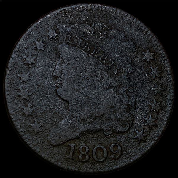 1809 Classic Head Half Cent NEARLY  UNCIRCULATED