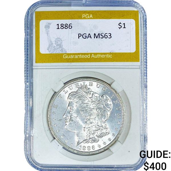 1886 Morgan Silver Dollar PGA MS63