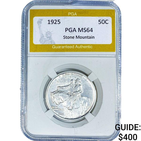 1925 Stone Mountain Half Dollar PGA MS64