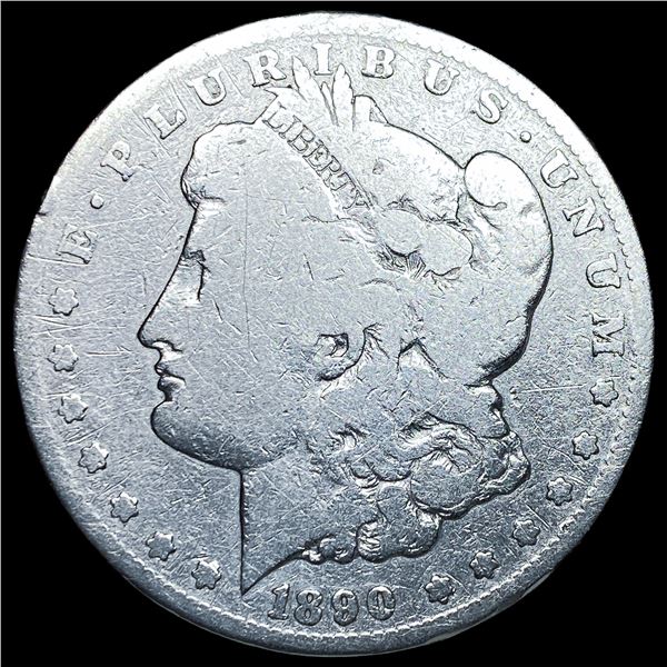 1890-CC Silver Morgan Dollar LIGHTLY  CIRCULATED