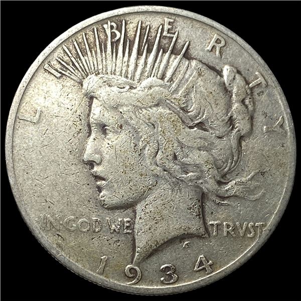 1934-S Silver Peace Dollar LIGHTLY CIRCULATED