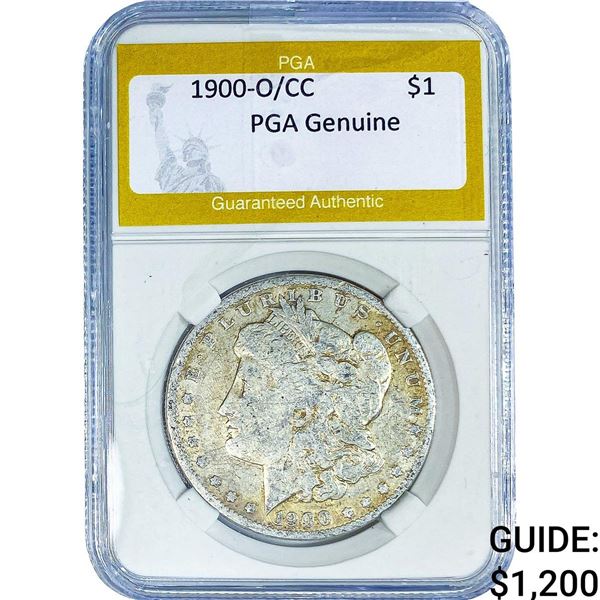 1900-O/CC Morgan Silver Dollar PGA Genuine
