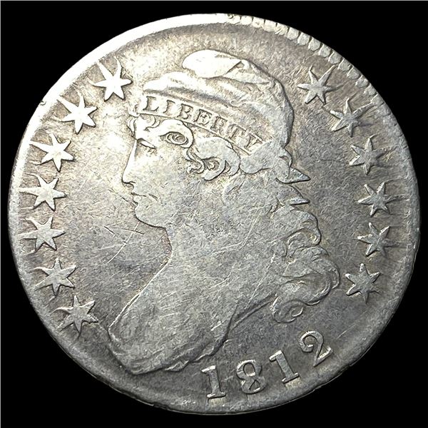 1812 Capped Bust Half Dollar LIGHTLY  CIRCULATED