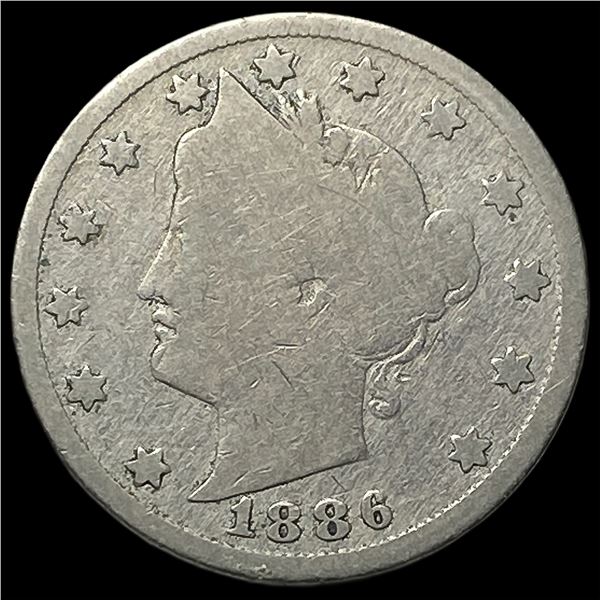 1886 Liberty Head Nickel NICELY CIRCULATED