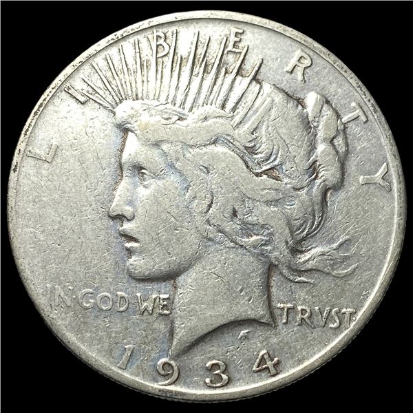 1934-S Silver Peace Dollar LIGHTLY CIRCULATED
