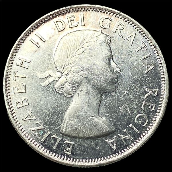 1955 Canada Silver 50 Cents GEM BU